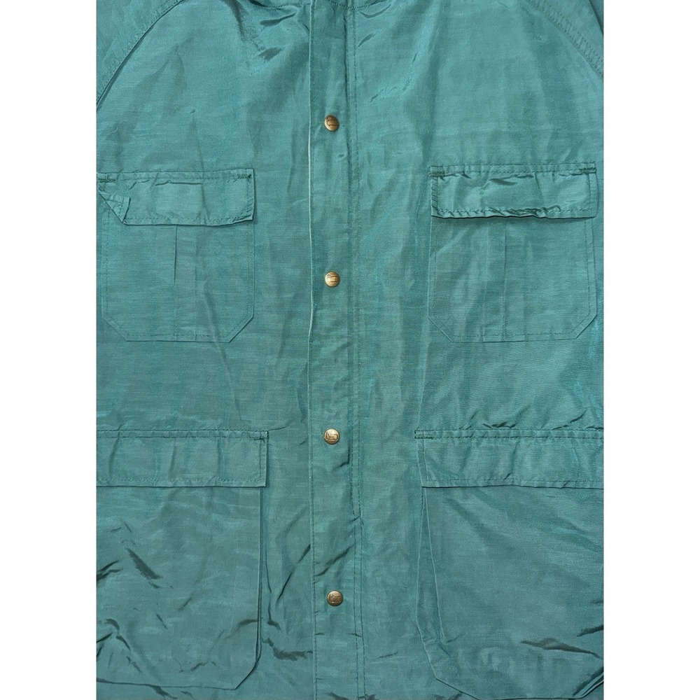 VTG  Woolrich Chore Coat/Jacket Full Zip Teal Mens Sz XL USA‎ Made Pockets - Picture 14 of 16